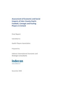 Indecon Report on the Economic and Social Impact of GPA players FINAL (19.12.2024) document cover